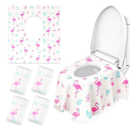 32 Pcs Disposable Toilet Seat Covers for Kids & Toddlers | Hygienic & Convenient Potty Training Seat Covers, Perfect for Travel & Public Restrooms