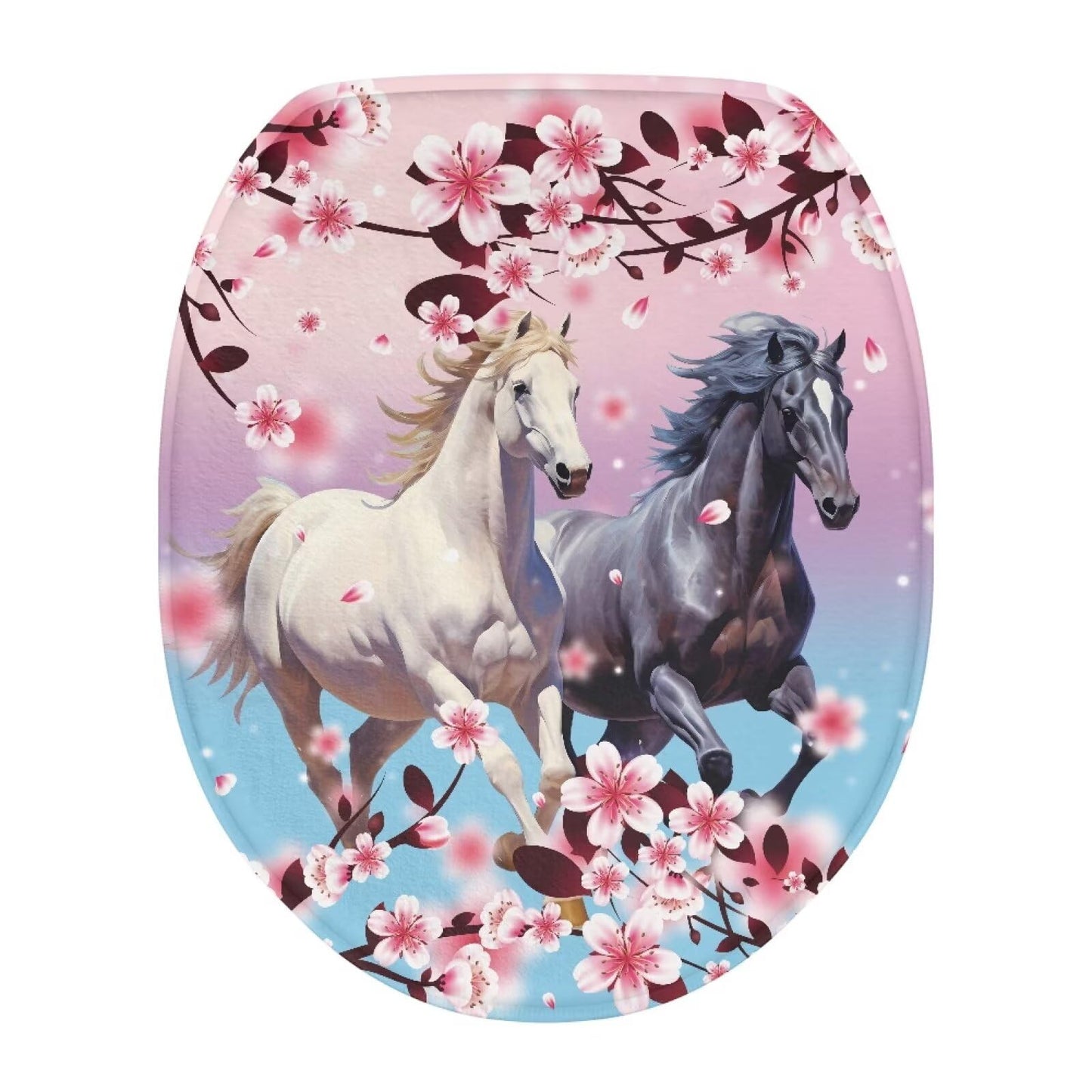 Purple Gothic Cat Toilet Lid Cover Elongated Toilet Seat Lid Covers Replacement Universal Toilet Seat Cover Fits Accessories Decor Soft Toilet Protector Cover Fits Most Toilet Lids-1