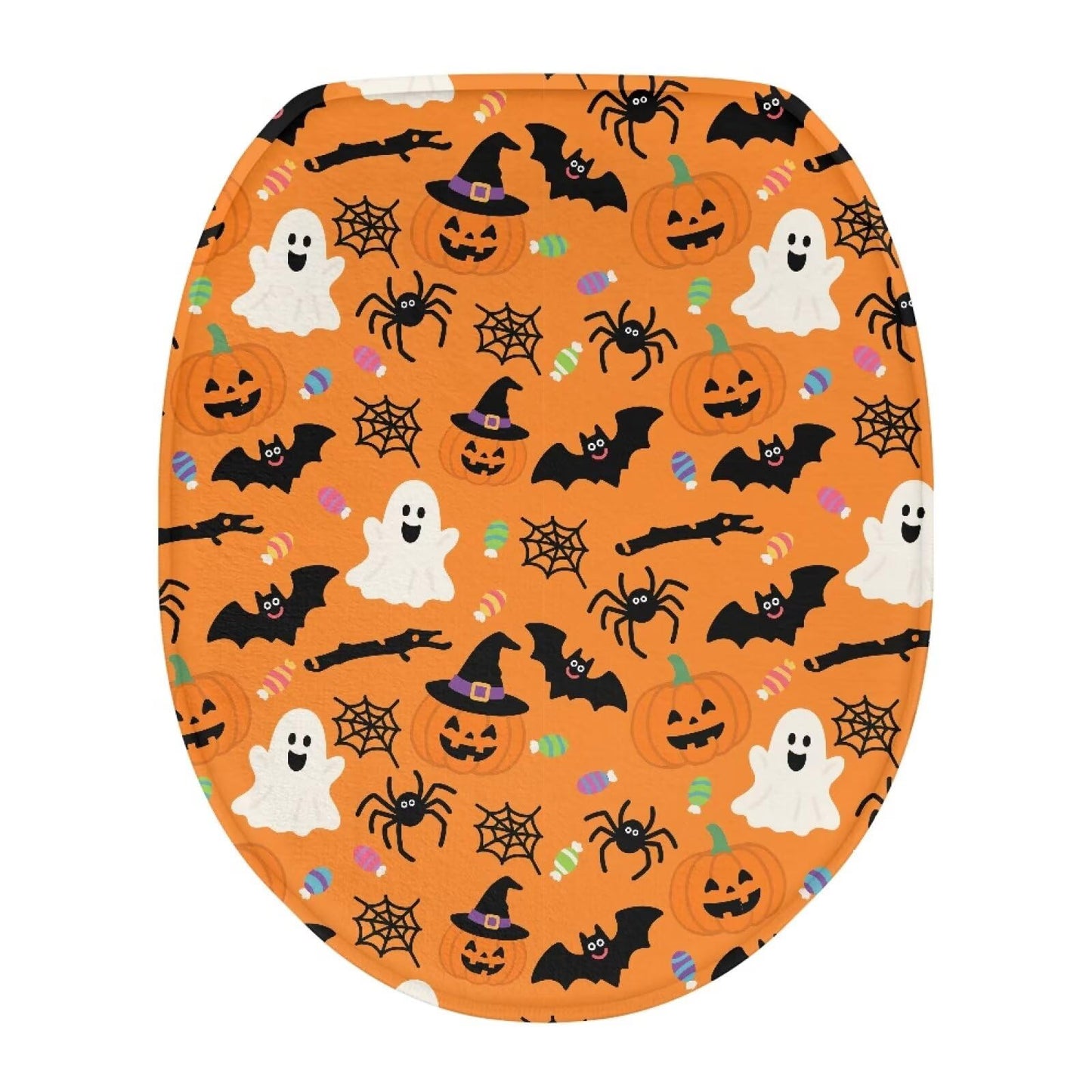 Dinosaur Toilet Lid Cover, Comfortable Dustproof and Reusable Toilet Seat Cover, Flannel Soft Bathroom Accessories Toilet Lid Cover