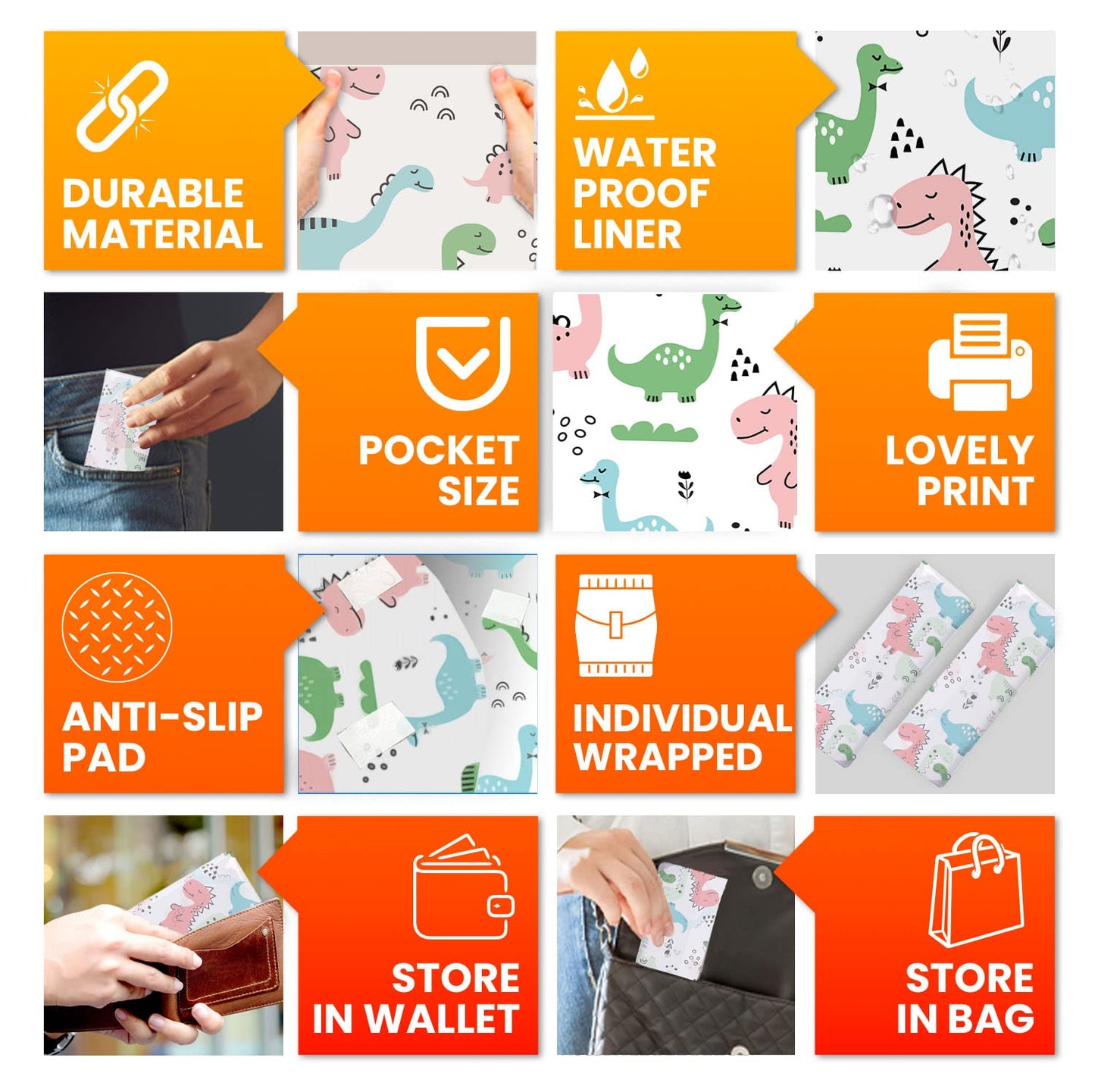 20 XL Toilet Seat Covers Disposable, Kids & Adults Travel Pack | Individually Wrapped, Waterproof, Potty Training, Toddler Liners, Travel Use
