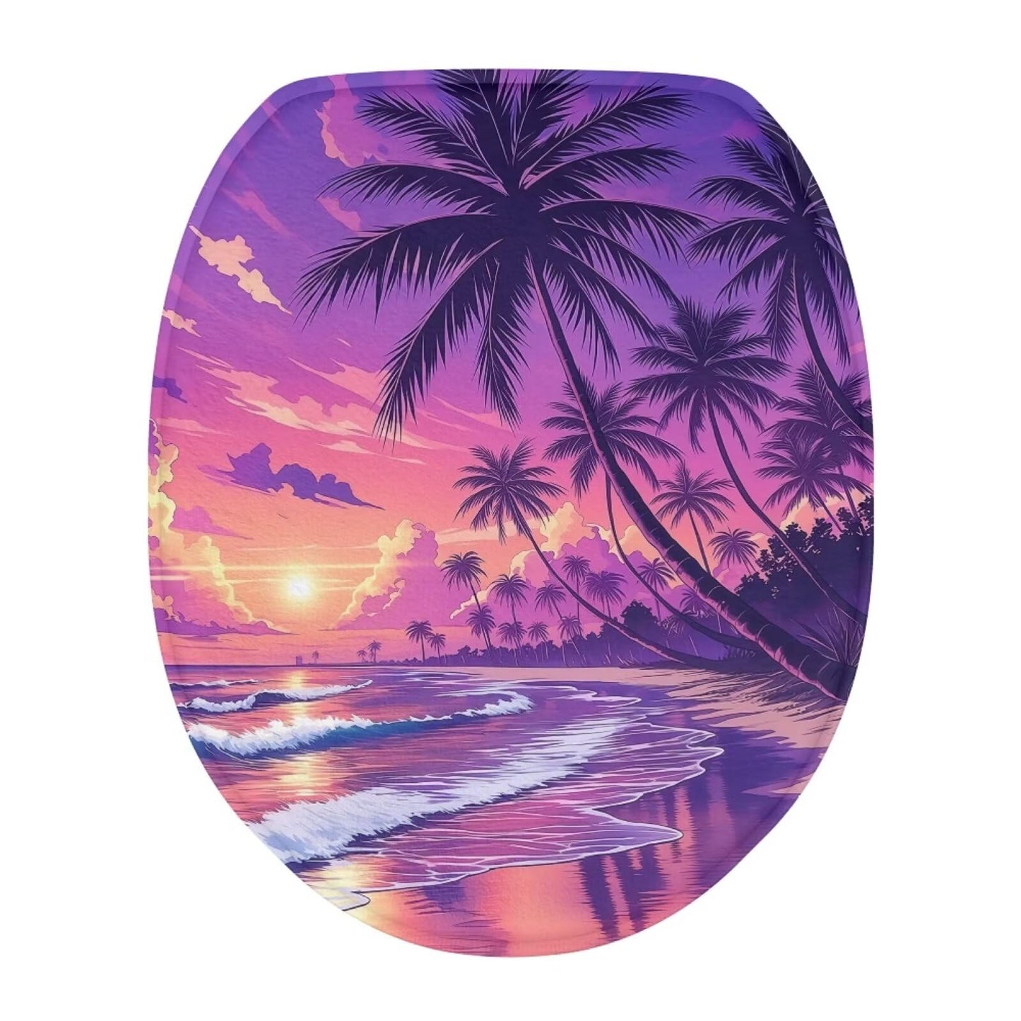 Hummingbird Flower Toilet Lid Covers for Bathroom Hummingbird Flower Toilet Seat Cushion Cover Elongated Reusable Replacement Fabric Elastic Washable Dust Covers