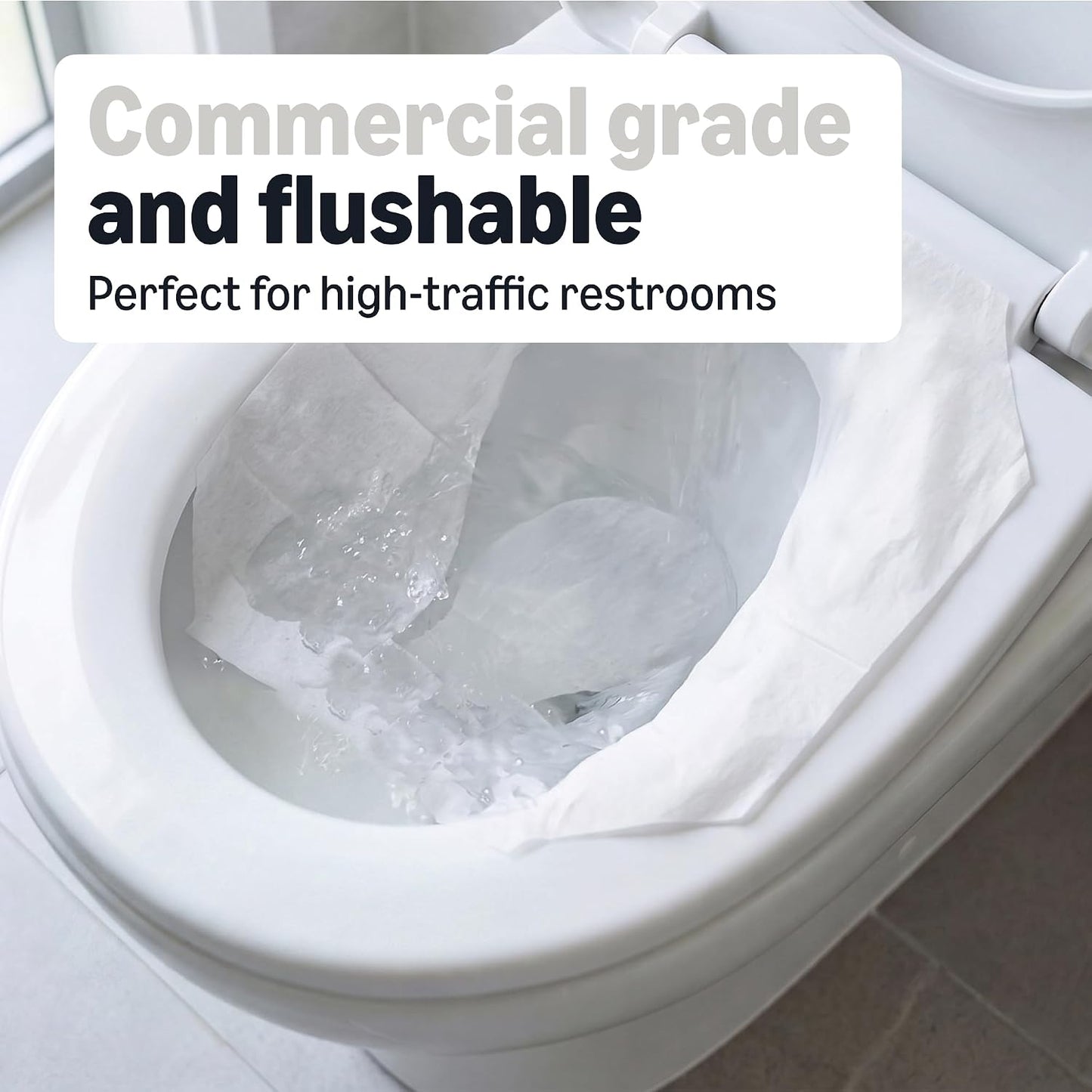 Amazon Basics Disposable Toilet Seat Covers, 4 Packs of 250 Count