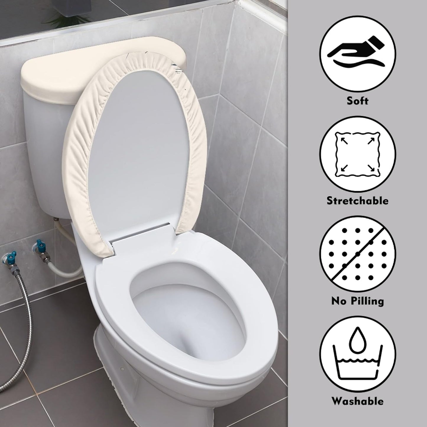 Japanese Fish Set of 2 Toilet Lid and Tank Cover Home Art Orange Pink
