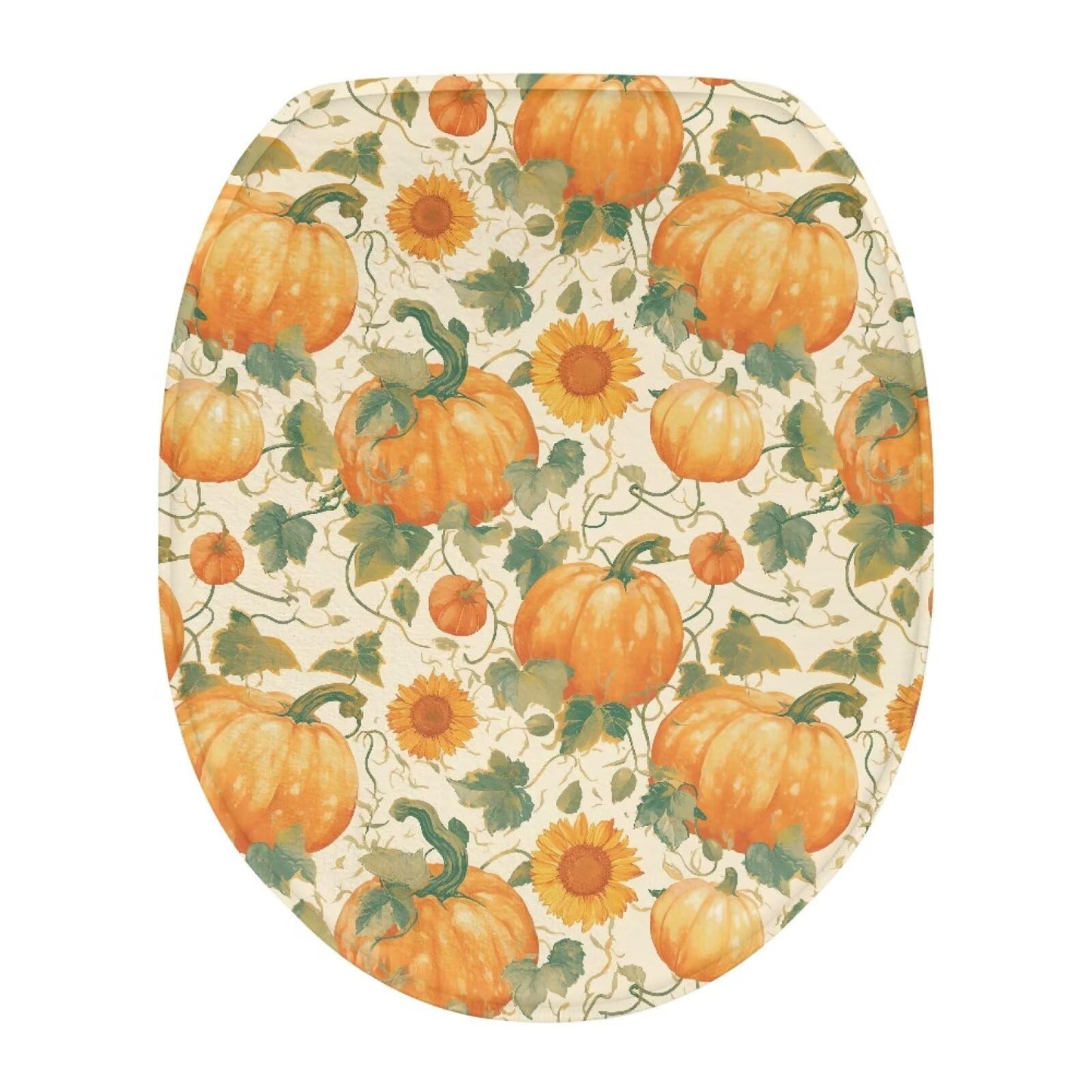 Dinosaur Toilet Lid Cover, Comfortable Dustproof and Reusable Toilet Seat Cover, Flannel Soft Bathroom Accessories Toilet Lid Cover