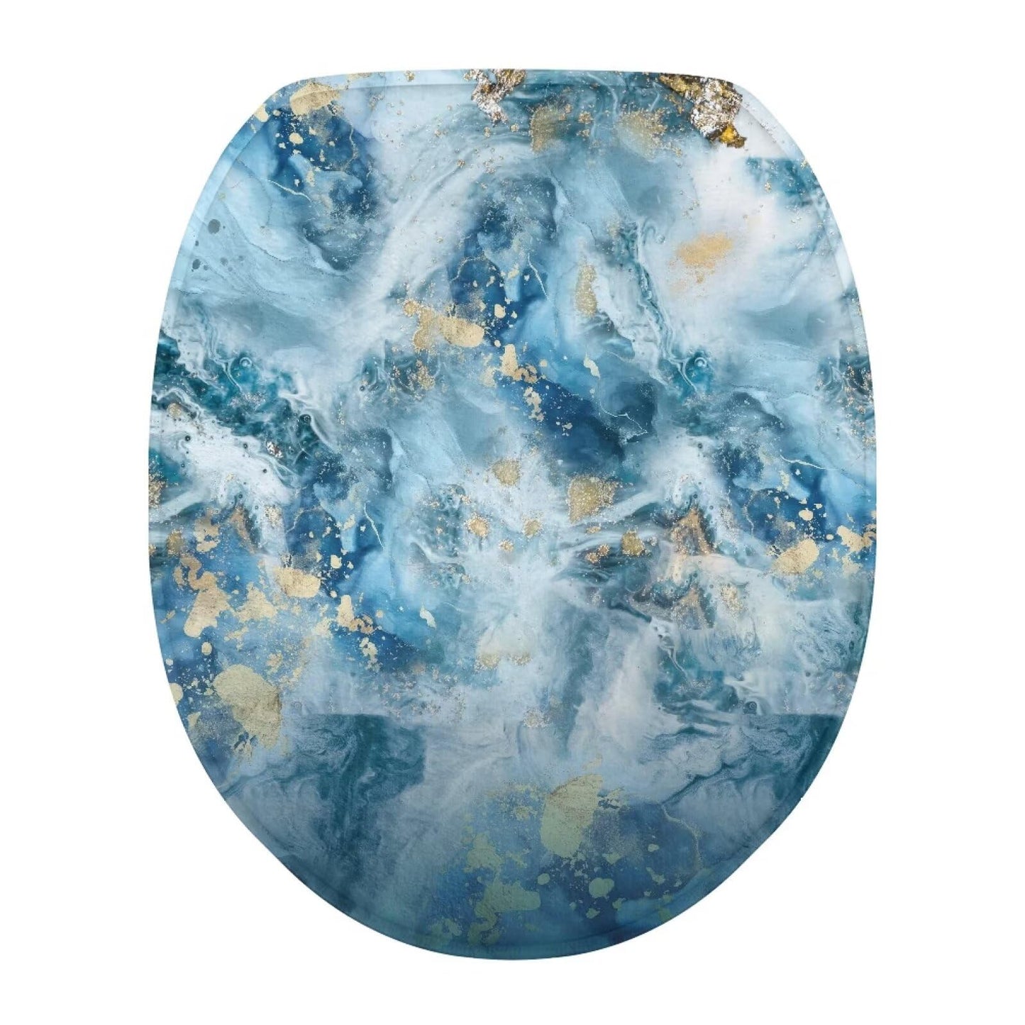 Purple Gothic Cat Toilet Lid Cover Elongated Toilet Seat Lid Covers Replacement Universal Toilet Seat Cover Fits Accessories Decor Soft Toilet Protector Cover Fits Most Toilet Lids-1