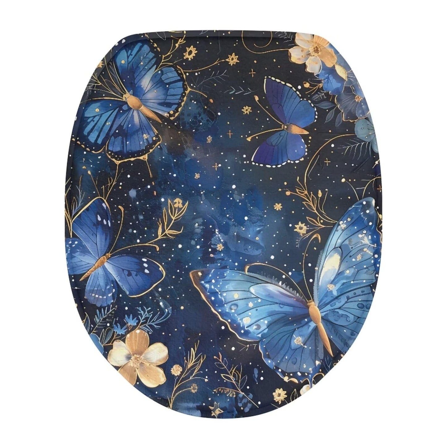 Purple Gothic Cat Toilet Lid Cover Elongated Toilet Seat Lid Covers Replacement Universal Toilet Seat Cover Fits Accessories Decor Soft Toilet Protector Cover Fits Most Toilet Lids-1