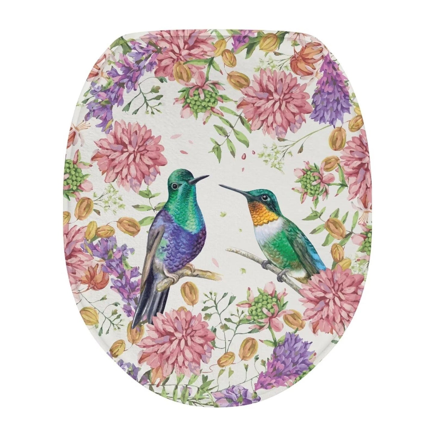 Purple Gothic Cat Toilet Lid Cover Elongated Toilet Seat Lid Covers Replacement Universal Toilet Seat Cover Fits Accessories Decor Soft Toilet Protector Cover Fits Most Toilet Lids-1