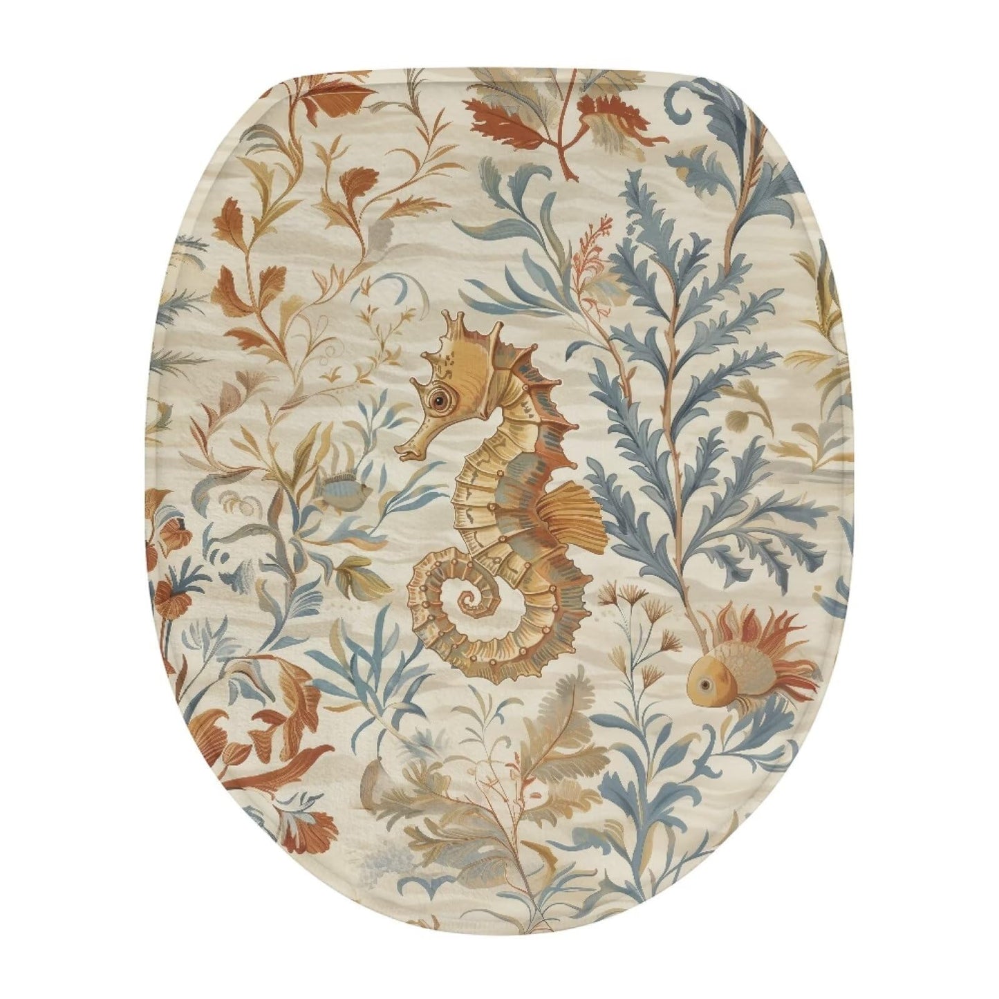 Dinosaur Toilet Lid Cover, Comfortable Dustproof and Reusable Toilet Seat Cover, Flannel Soft Bathroom Accessories Toilet Lid Cover