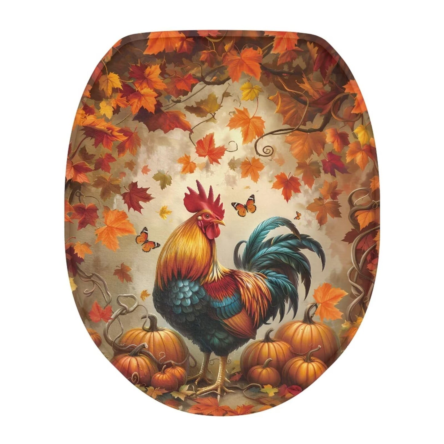 Hummingbird Flower Toilet Lid Covers for Bathroom Hummingbird Flower Toilet Seat Cushion Cover Elongated Reusable Replacement Fabric Elastic Washable Dust Covers