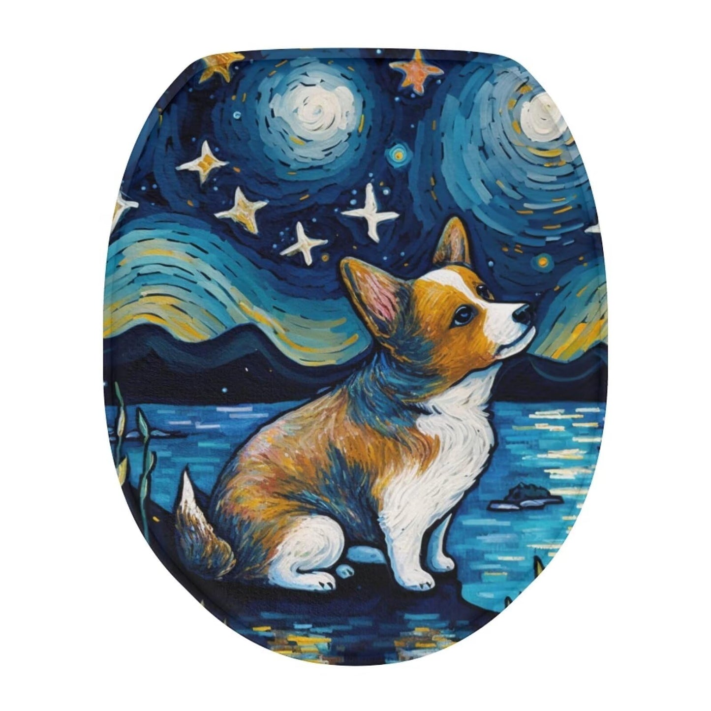 Purple Gothic Cat Toilet Lid Cover Elongated Toilet Seat Lid Covers Replacement Universal Toilet Seat Cover Fits Accessories Decor Soft Toilet Protector Cover Fits Most Toilet Lids-1