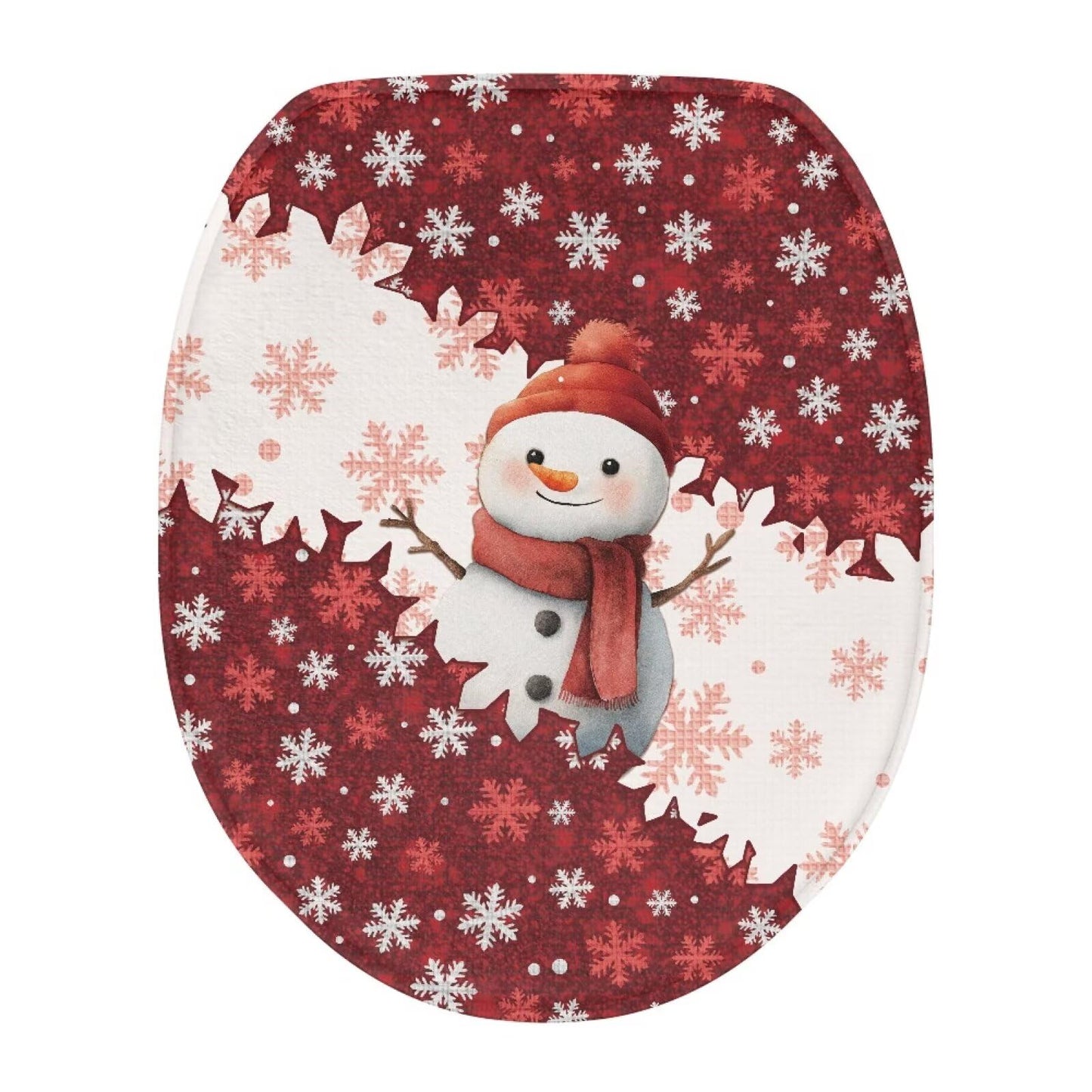 Dinosaur Toilet Lid Cover, Comfortable Dustproof and Reusable Toilet Seat Cover, Flannel Soft Bathroom Accessories Toilet Lid Cover