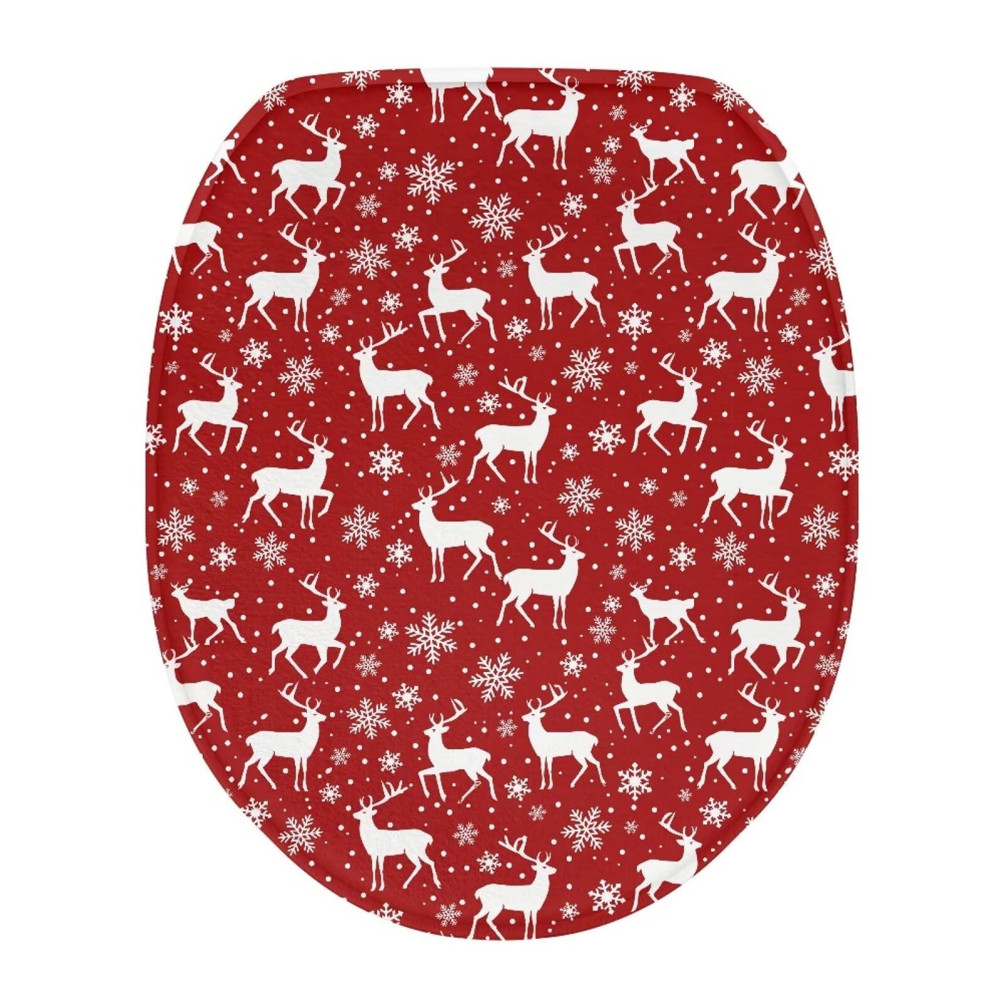 Dinosaur Toilet Lid Cover, Comfortable Dustproof and Reusable Toilet Seat Cover, Flannel Soft Bathroom Accessories Toilet Lid Cover