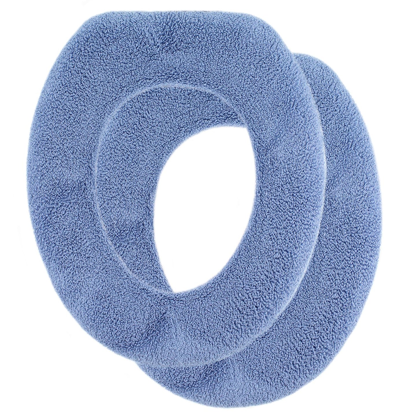 Soft Toilet Seat Cover - Plush & Thick Fabric Toilet Seat Warmer for Round & Elongated 14x18" Toilet Seats - Reusable, Machine-Washable, Easy-Install - Gift-Ready Packaging - Pastel Pink