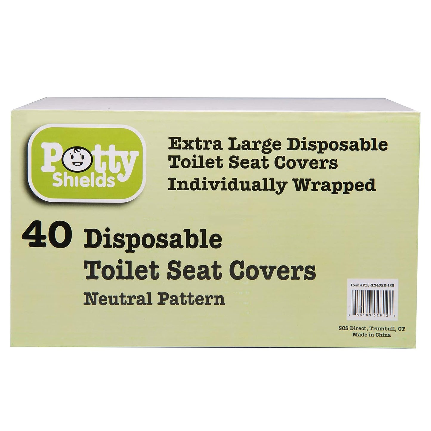 Potty Shields Disposable Toilet Seat Covers, XL Waterproof Sheets, 40 Pack | Toilet Covers for Toddlers, Kids & Adults, Portable & Individually Wrapped for Travel, Potty Training, & Public Restrooms