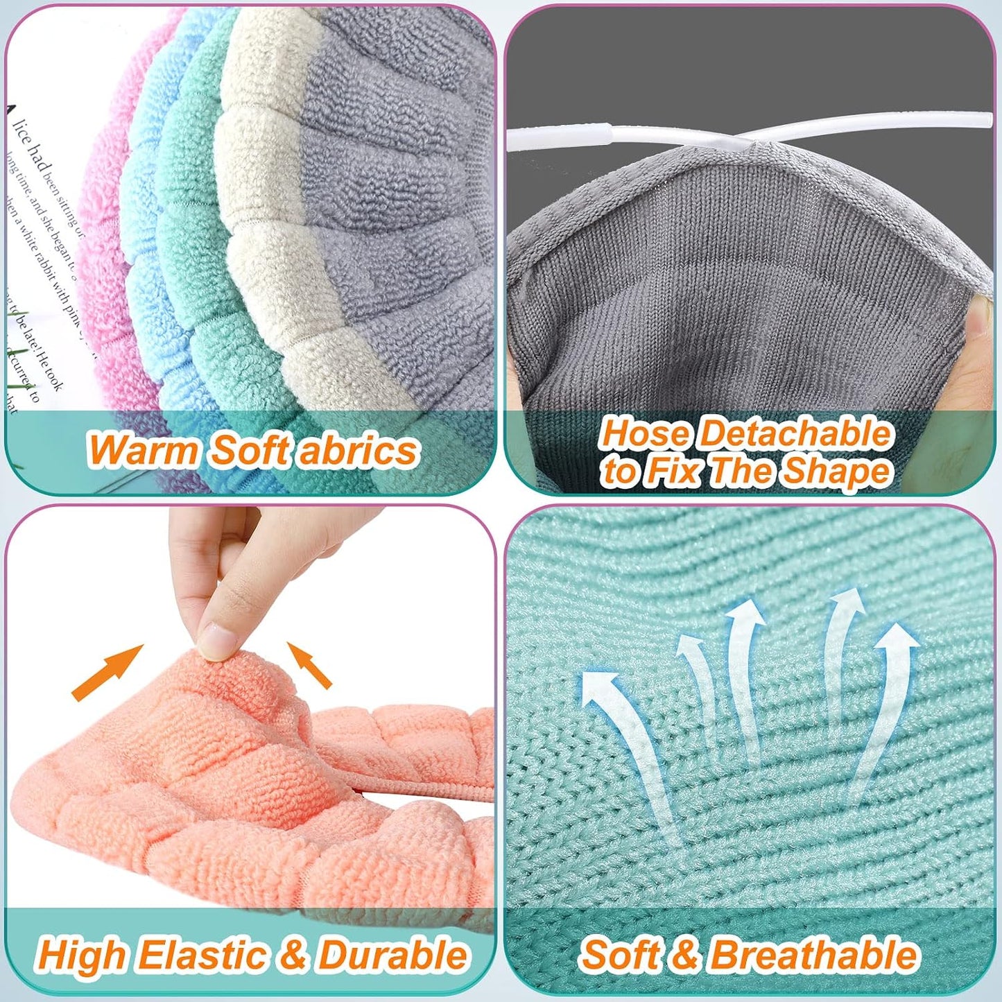 Reginary 16 Pcs Thicker Toilet Seat Cover Pads Bathroom Soft Toilet Seat Warmer Stretchable Washable Fibre Cloth Toilet Seat Cushion Cover Toilet Seat Cover, Easy Installation