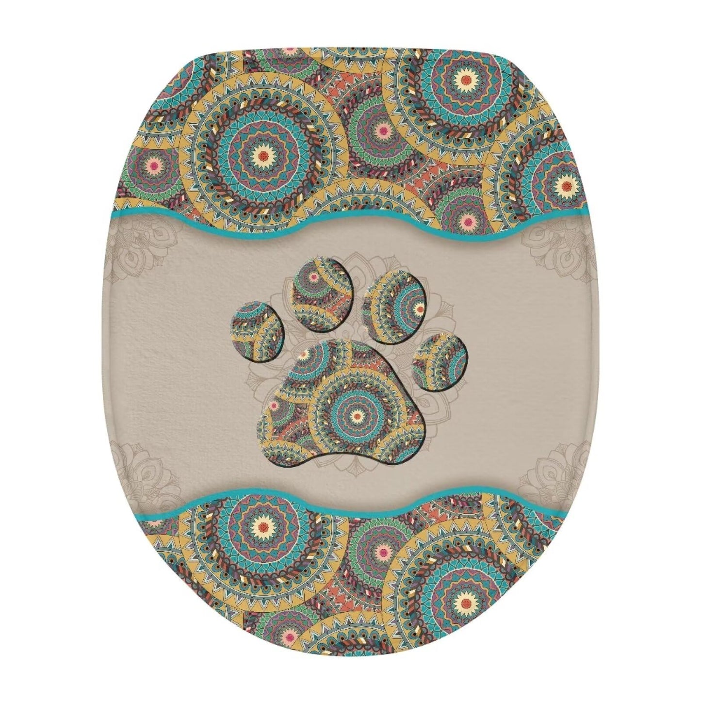 Purple Gothic Cat Toilet Lid Cover Elongated Toilet Seat Lid Covers Replacement Universal Toilet Seat Cover Fits Accessories Decor Soft Toilet Protector Cover Fits Most Toilet Lids-1
