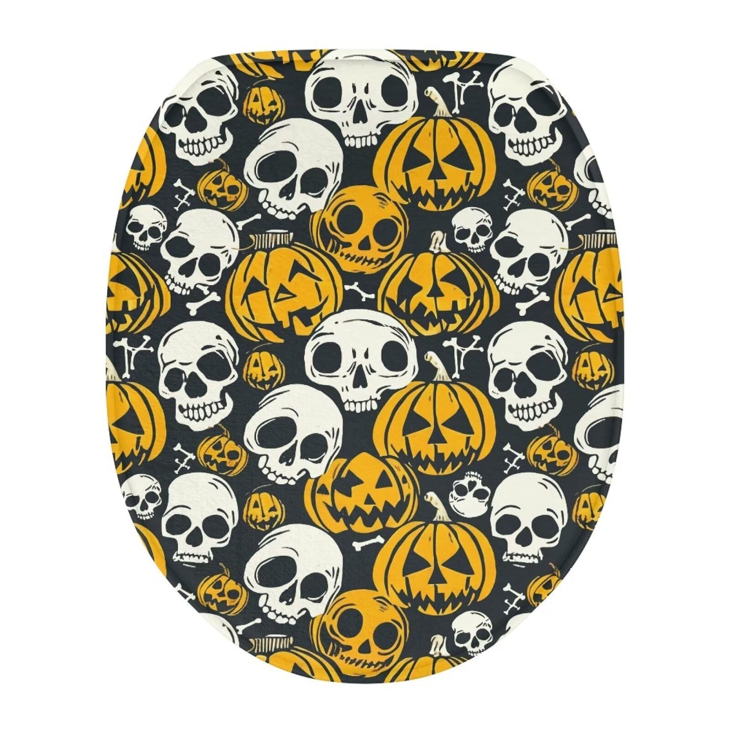 Dinosaur Toilet Lid Cover, Comfortable Dustproof and Reusable Toilet Seat Cover, Flannel Soft Bathroom Accessories Toilet Lid Cover