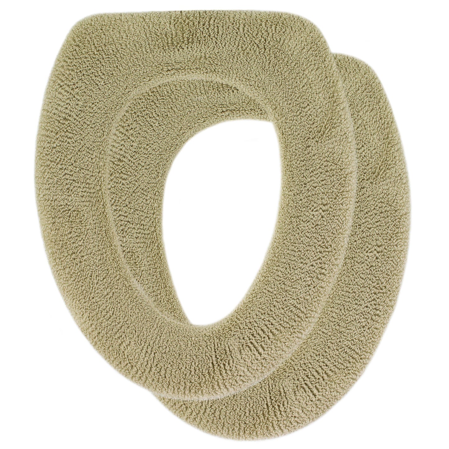 Soft Toilet Seat Cover - Plush & Thick Fabric Toilet Seat Warmer for Round & Elongated 14x18" Toilet Seats - Reusable, Machine-Washable, Easy-Install - Gift-Ready Packaging - Pastel Pink