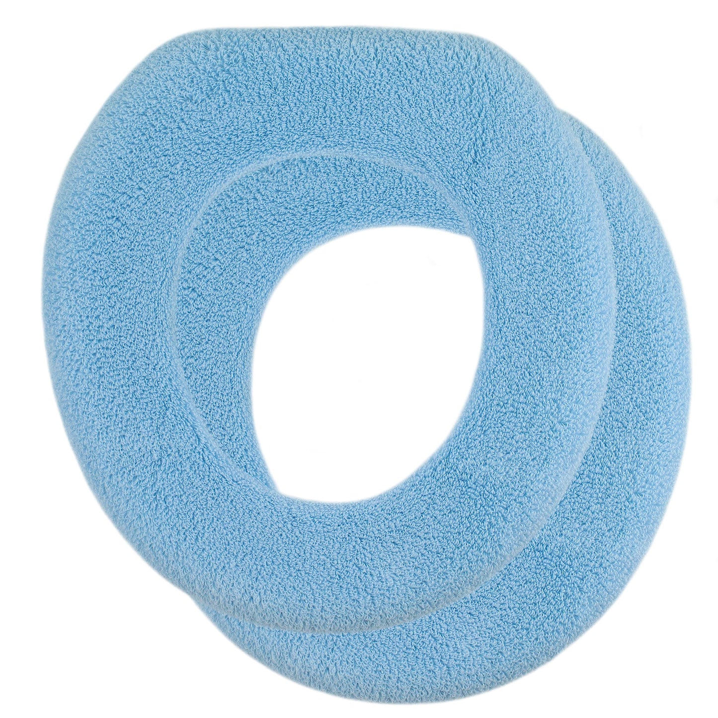 Soft Toilet Seat Cover - Plush & Thick Fabric Toilet Seat Warmer for Round & Elongated 14x18" Toilet Seats - Reusable, Machine-Washable, Easy-Install - Gift-Ready Packaging - Pastel Pink