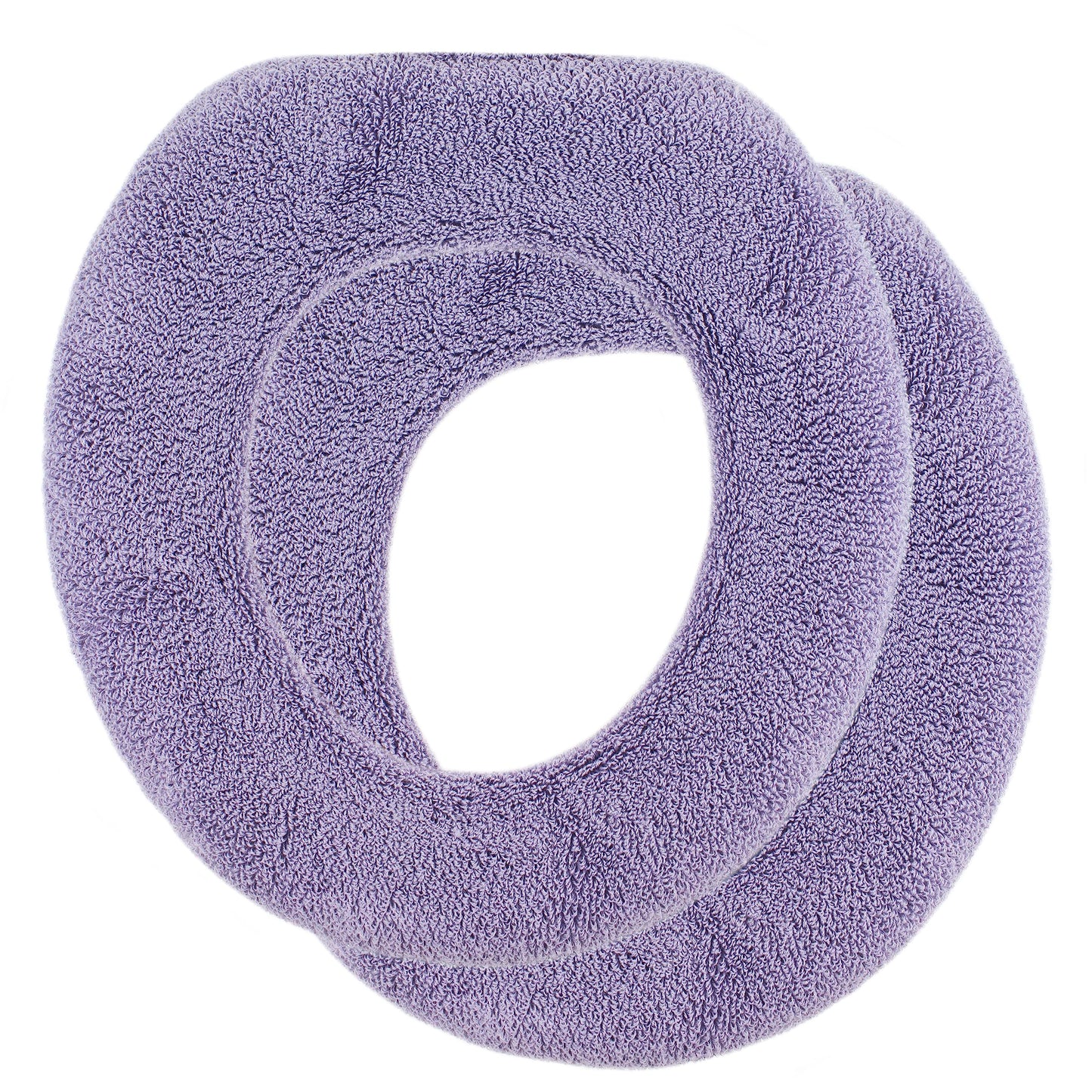 Soft Toilet Seat Cover - Plush & Thick Fabric Toilet Seat Warmer for Round & Elongated 14x18" Toilet Seats - Reusable, Machine-Washable, Easy-Install - Gift-Ready Packaging - Pastel Pink
